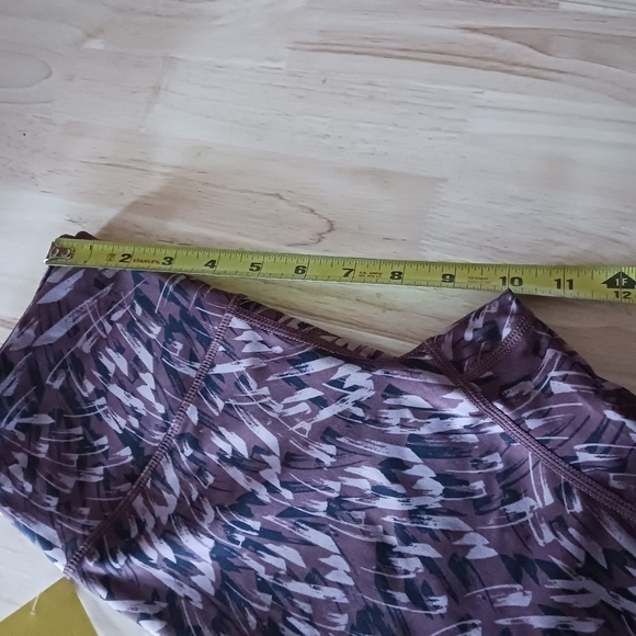 COPY - NWT Zella High Waisted Crop Purple  Brush Stroke Print - Picture 10 of 11